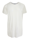 Men T-shirt White Bamboo fabric Plain
