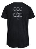 Men T-Shirt 2 Black Wash Tail Shapes