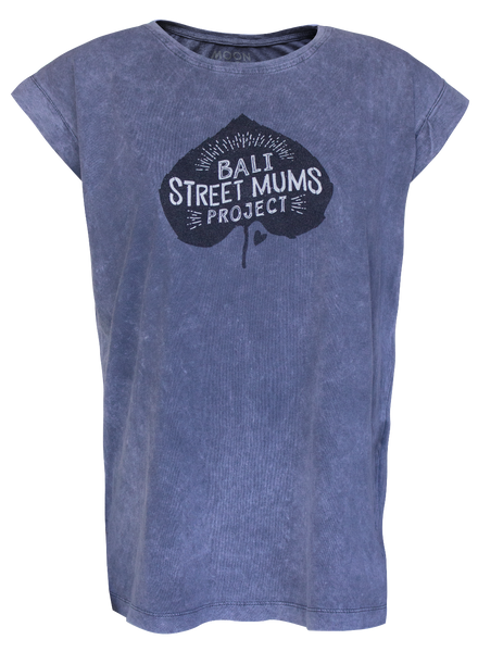 Women T-shirt Roll Wash Street Mums