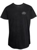 MEN T-SHIRT 2 BLACK WASH HAPPINESS