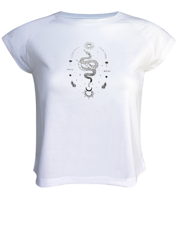 Women T-shirt Canela White Lightness