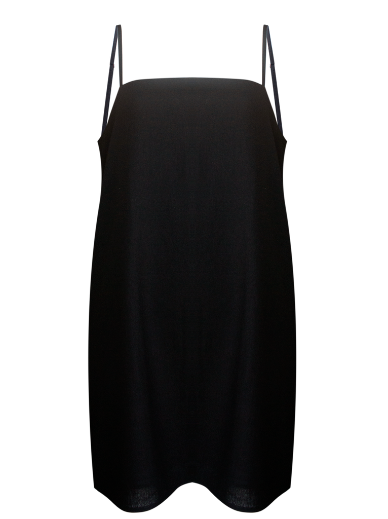 Dress Linen Mini Black