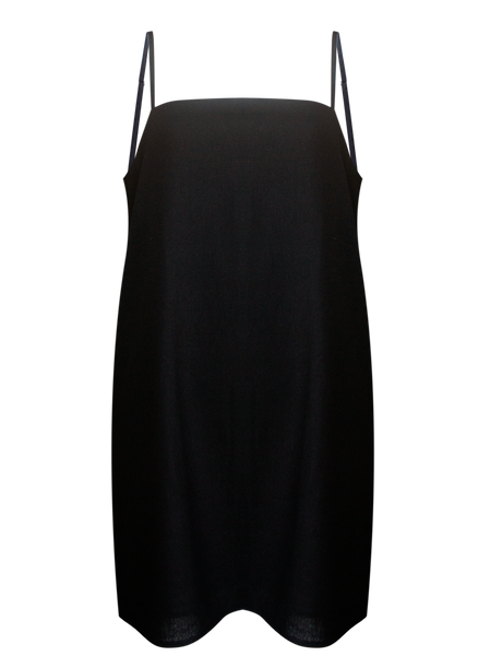 Dress Linen Mini Black