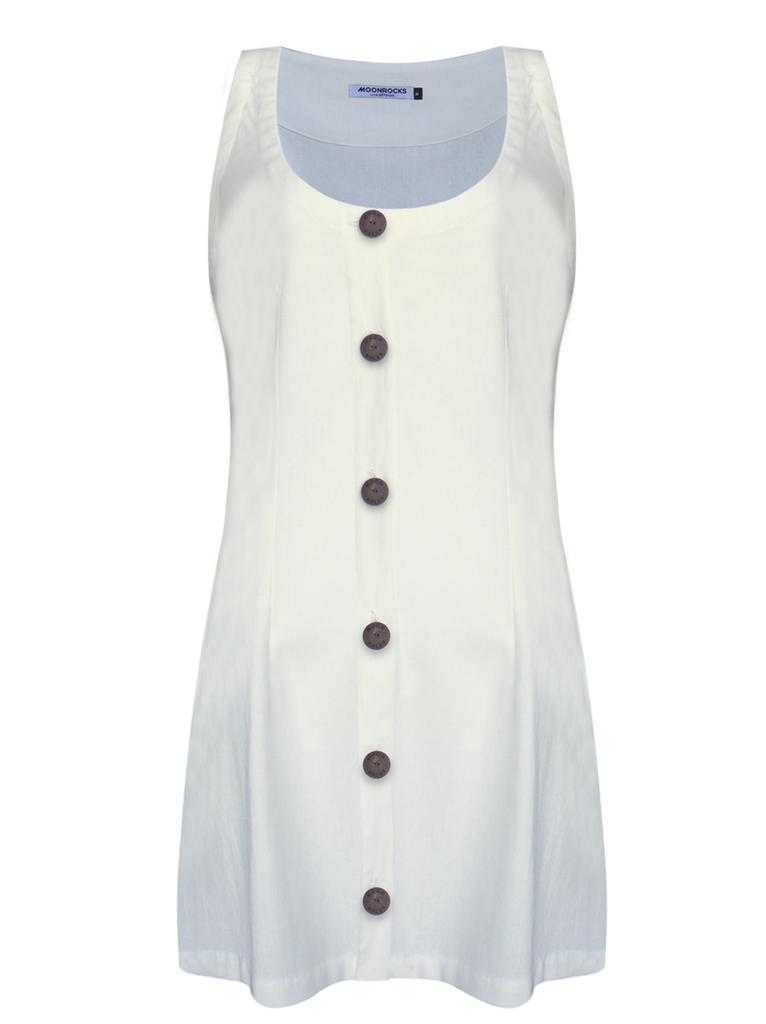 Dress Linen Suit Off White