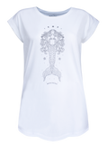 Women T-shirt Roll White Mermaid