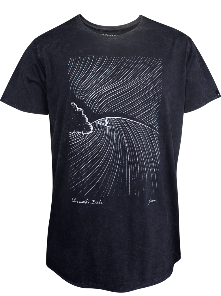 Men T-Shirt Black Wash 2 Uluwatu