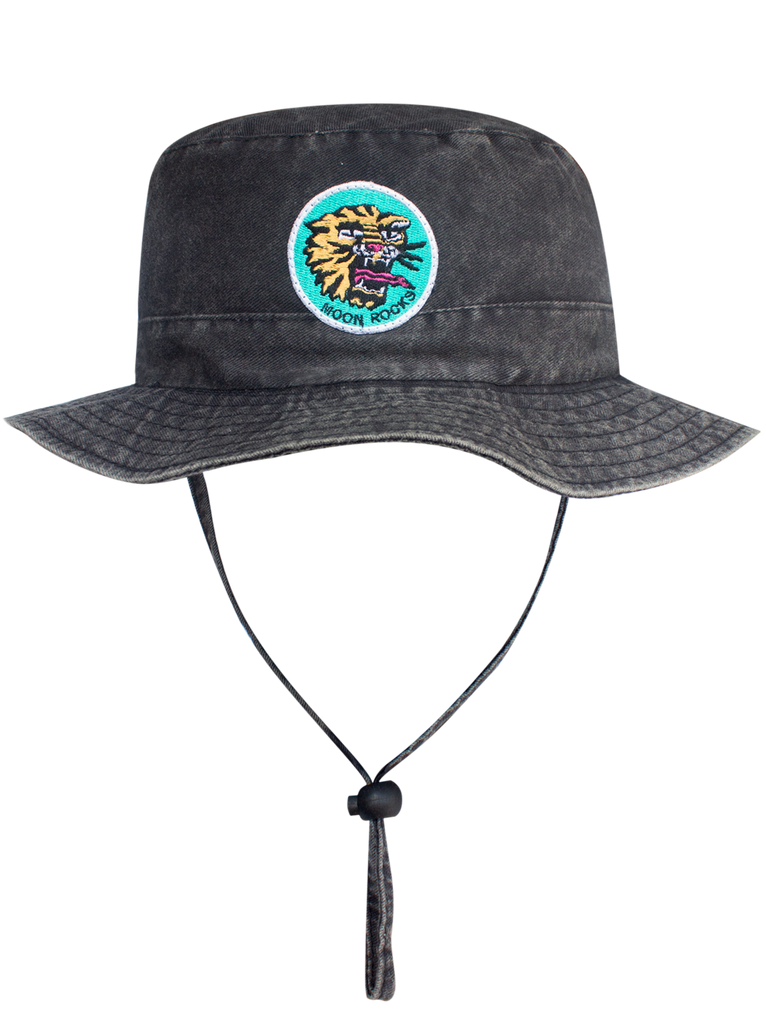 Hat Bucket Tiger Patch Black Wash