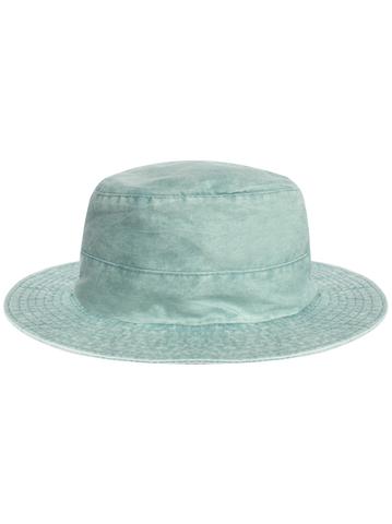 Hat Bucket Plain Green Wash