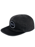 Cap Five Panel Logo Black Wash