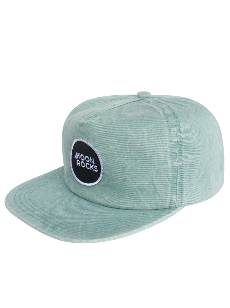 Cap Five Panel Logo Green Wash