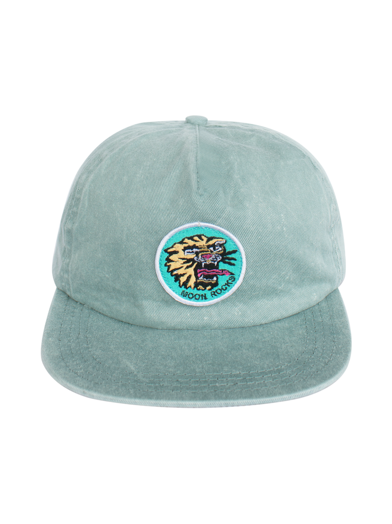 Cap Five Panel Tiger Patch Green Wash