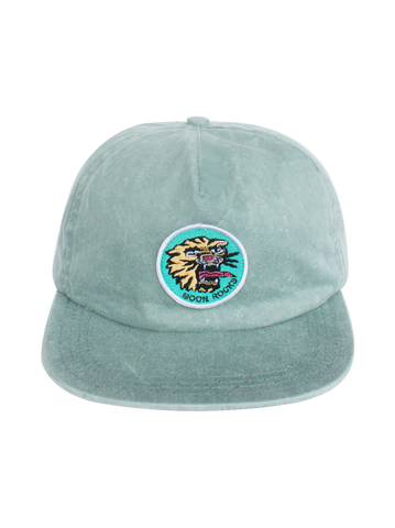 Cap Five Panel Tiger Patch Green Wash