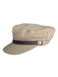 Captain Hat Leather Cream