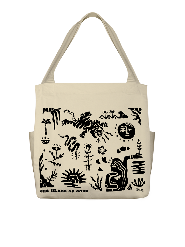 Tote Bag The Island of Gods Cream