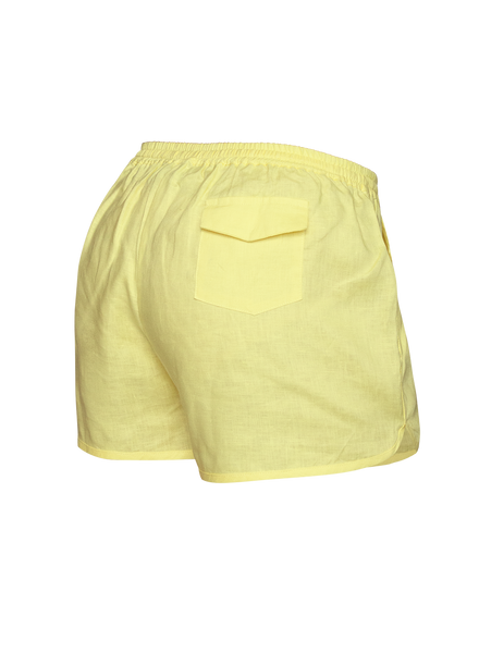 Pant Shortcut Linen Yellow
