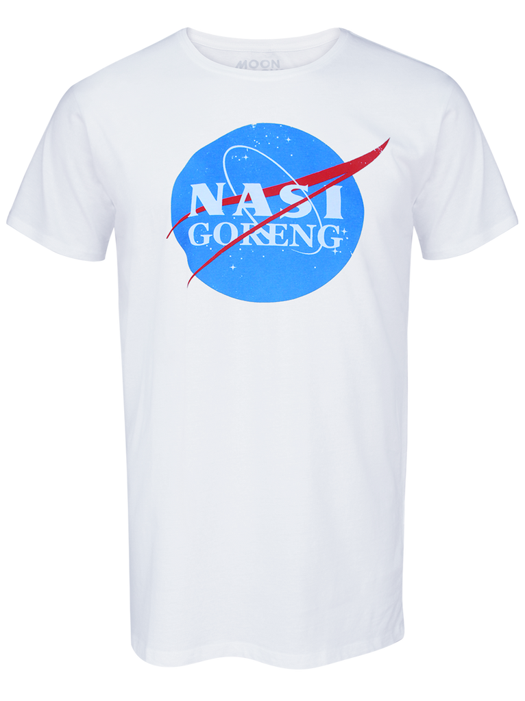 MEN T-SHIRT WHITE NASA