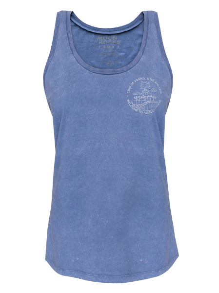 Women Singlet Angin Blue Wash Land Off Young