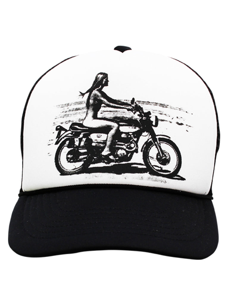 Cap Rebel rider B&W