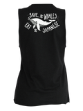 Women Singlet Jalan Charcoal Save The Whales