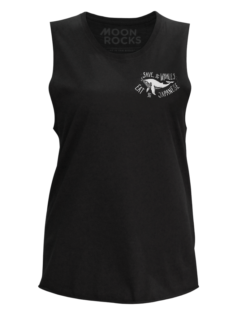 Women Singlet Jalan Charcoal Save The Whales