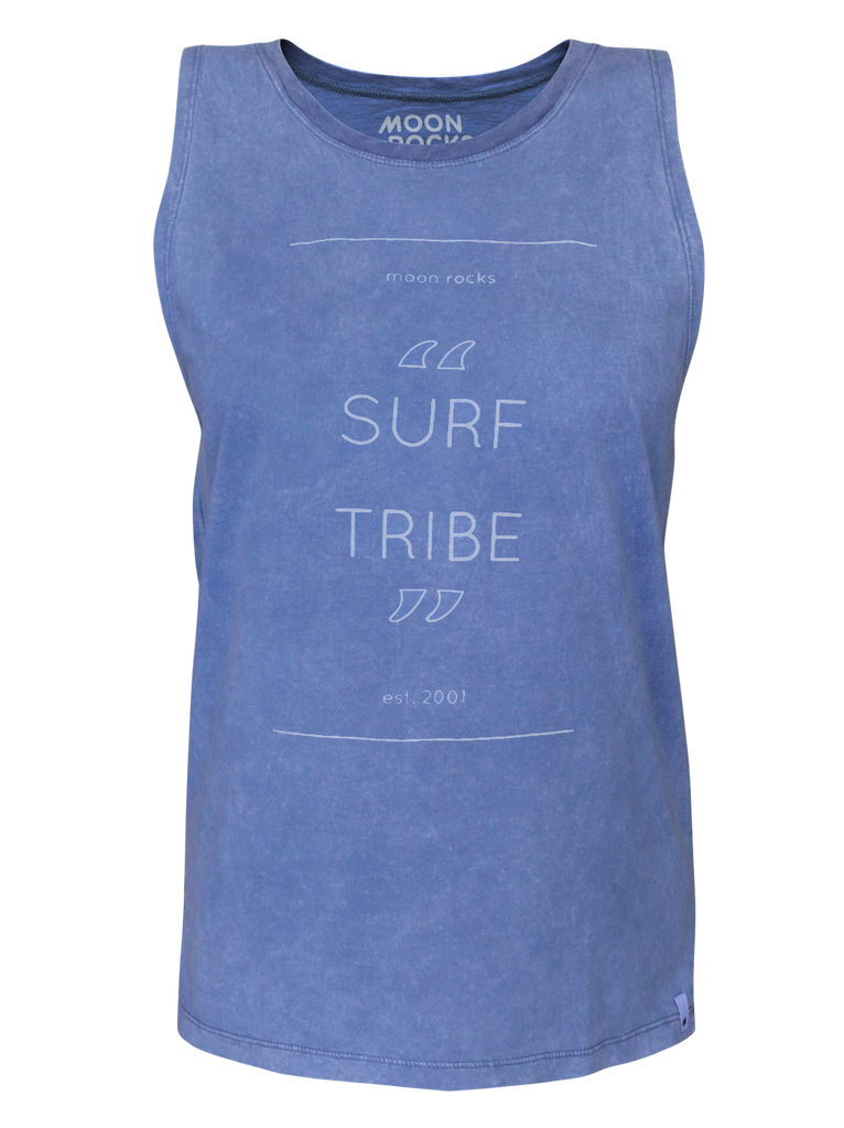 Women Singlet Laut Blue Wash Surf Tribe