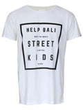 Men T-shirt White Street Kids