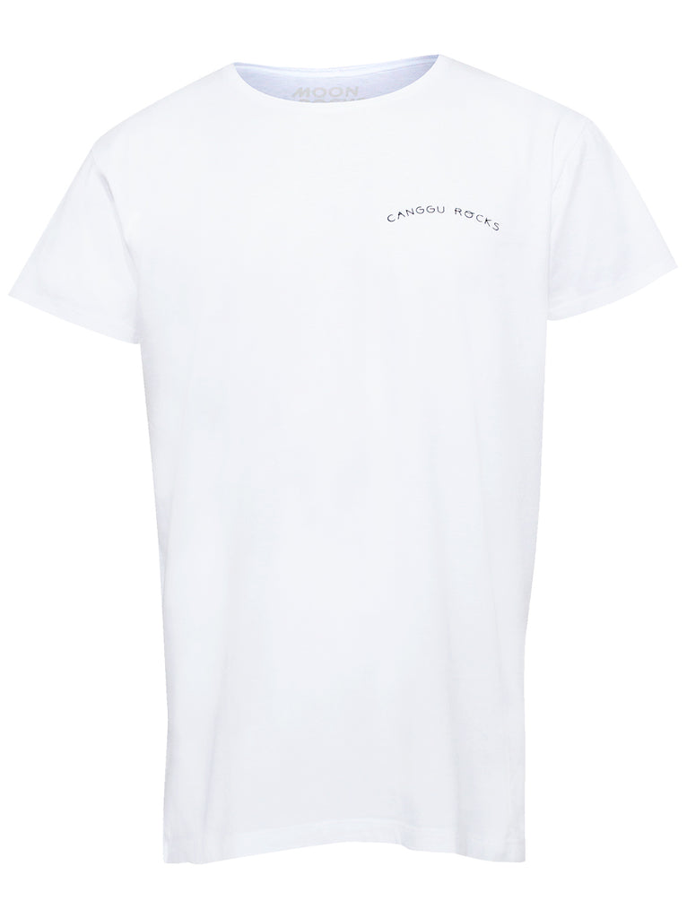 Men T-shirt White Canggu Rock Big