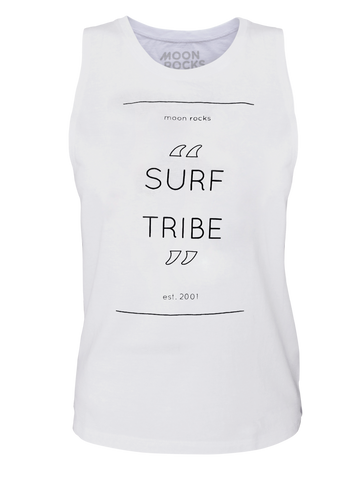Women Singlet Laut White Surf Tribe